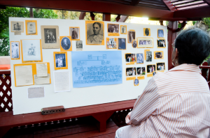 One of W.H. Ellis's grandnieces contemplating her family tree
